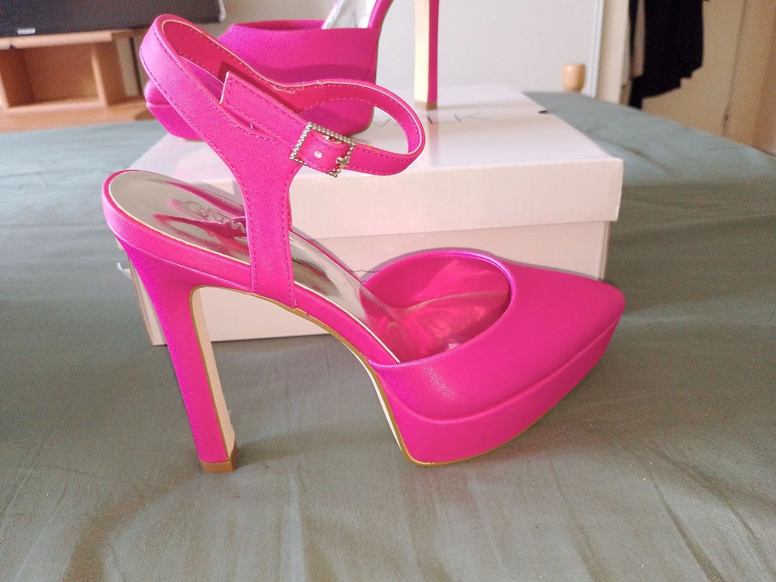 👠 Beautiful fuchsia platform Catwalk pumps (Size 38) – photo 8
